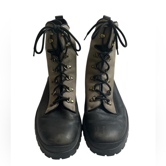 Bally Men\'s Trailblazer Combat Leather Boots Black Full Lace Up Size 10.5 main image 8